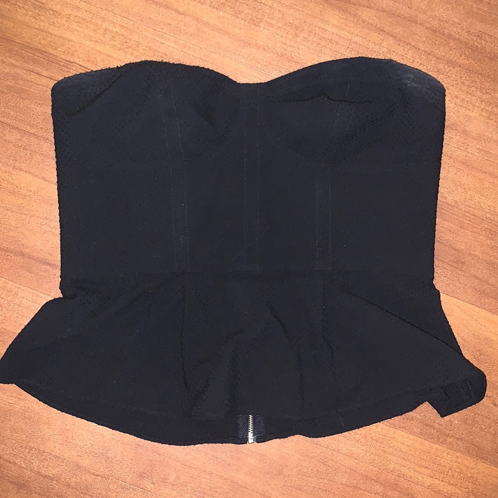 Corset Peplum Tube Top